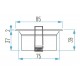 Foco empotrar Konica cuadrado 85x85mm, para Lámpara GU10/MR16